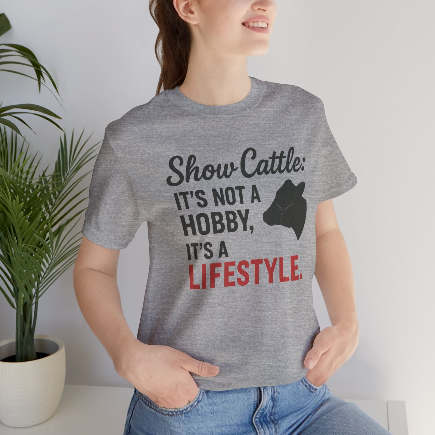 Show Cattle Lifestyle Tee, Unisex Cattle Shirt, Farm Life Apparel, Country Style T-Shirt, Gifts for Cattle Lovers, Animal Hobbyist Tee