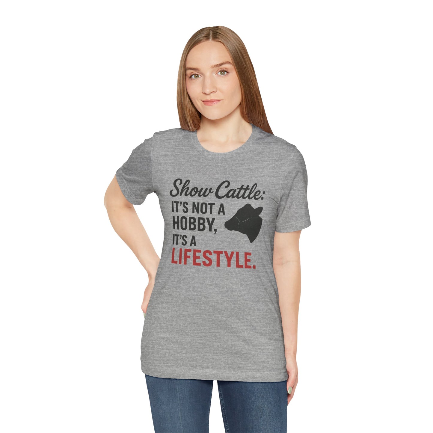 Show Cattle Lifestyle Tee, Unisex Cattle Shirt, Farm Life Apparel, Country Style T-Shirt, Gifts for Cattle Lovers, Animal Hobbyist Tee