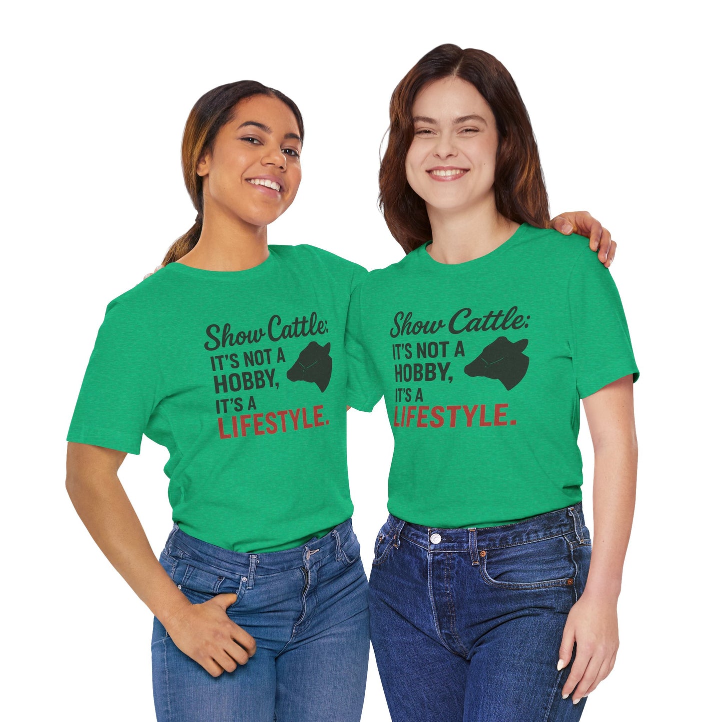 Show Cattle Lifestyle Tee, Unisex Cattle Shirt, Farm Life Apparel, Country Style T-Shirt, Gifts for Cattle Lovers, Animal Hobbyist Tee