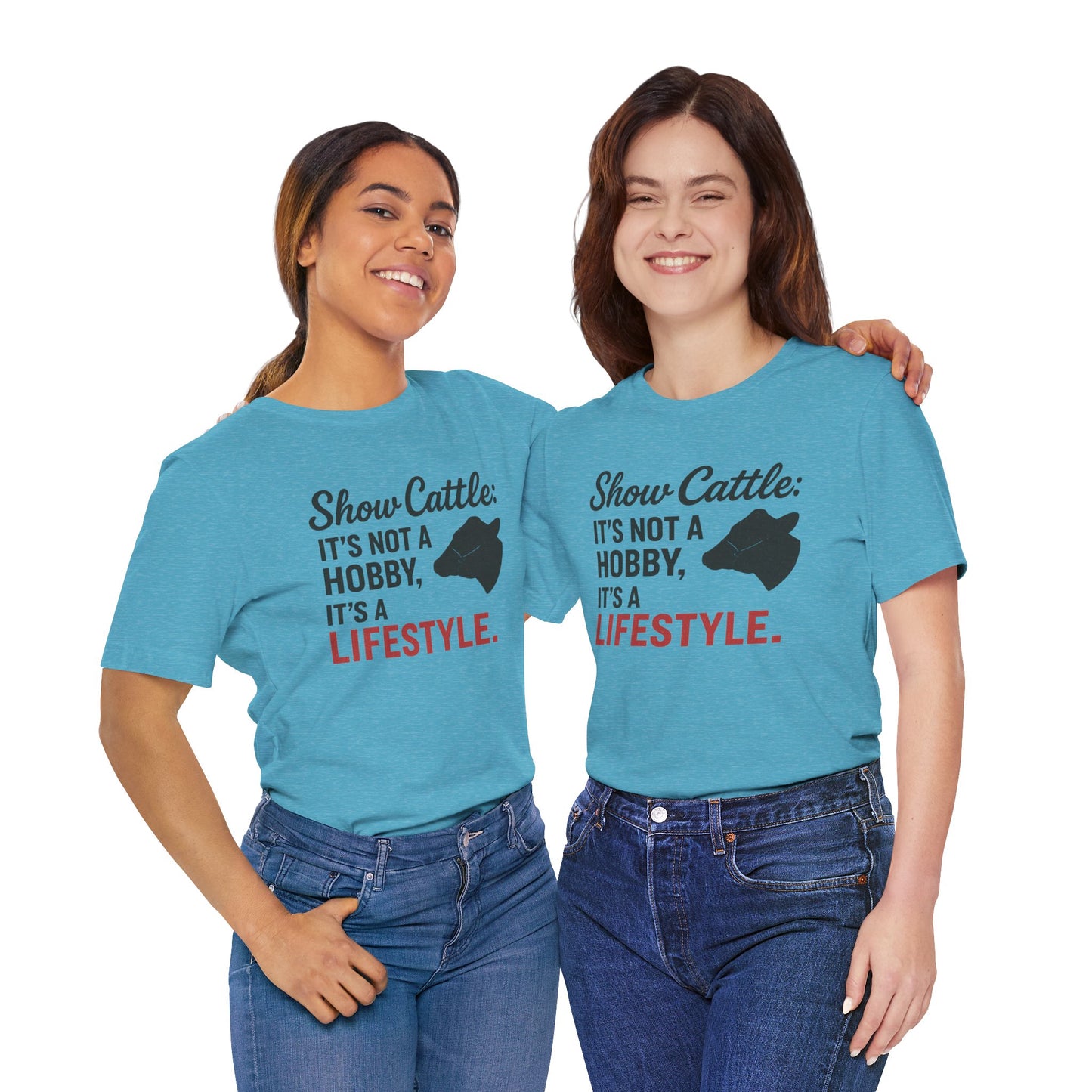 Show Cattle Lifestyle Tee, Unisex Cattle Shirt, Farm Life Apparel, Country Style T-Shirt, Gifts for Cattle Lovers, Animal Hobbyist Tee