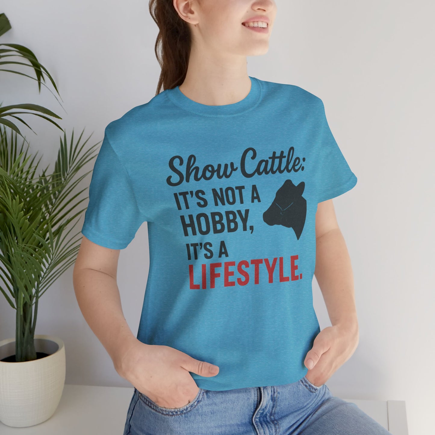 Show Cattle Lifestyle Tee, Unisex Cattle Shirt, Farm Life Apparel, Country Style T-Shirt, Gifts for Cattle Lovers, Animal Hobbyist Tee