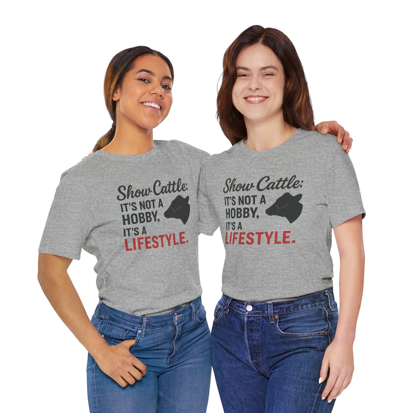 Show Cattle Lifestyle Tee, Unisex Cattle Shirt, Farm Life Apparel, Country Style T-Shirt, Gifts for Cattle Lovers, Animal Hobbyist Tee