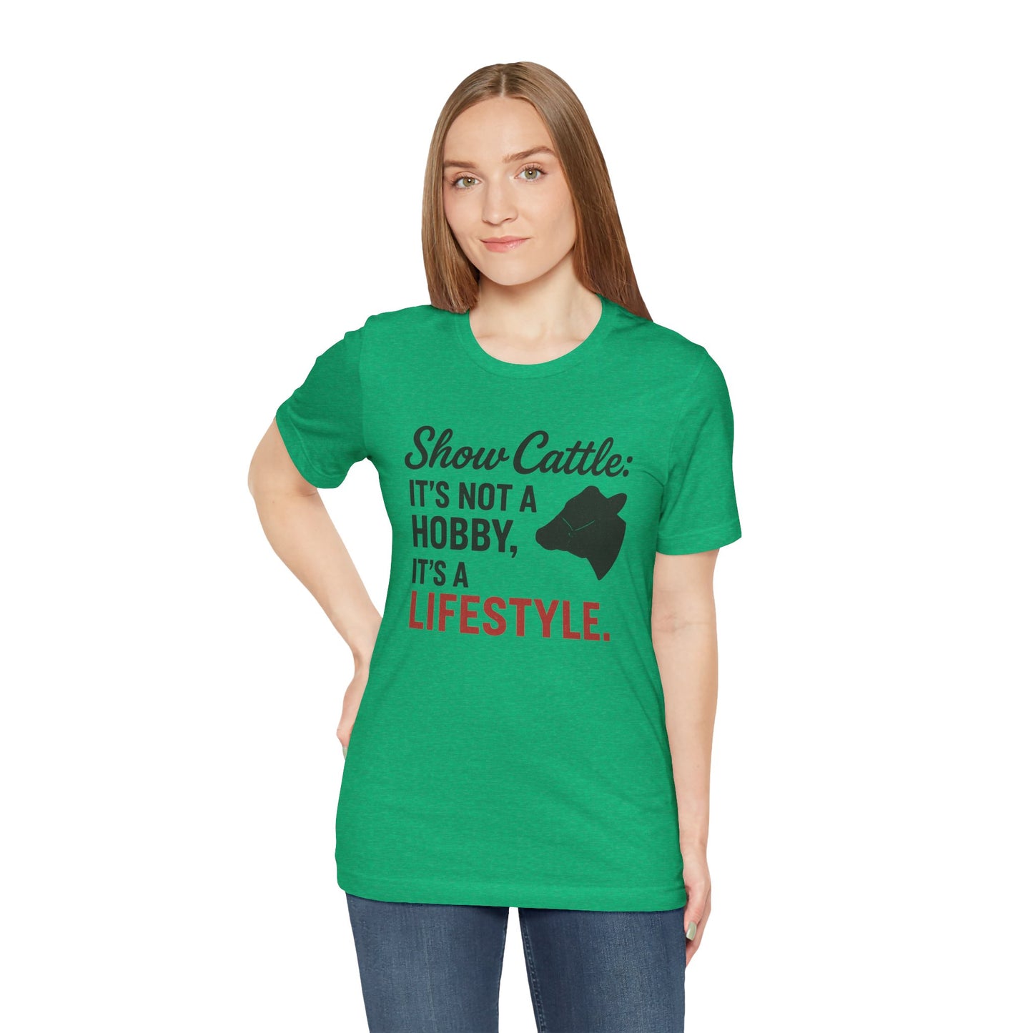 Show Cattle Lifestyle Tee, Unisex Cattle Shirt, Farm Life Apparel, Country Style T-Shirt, Gifts for Cattle Lovers, Animal Hobbyist Tee