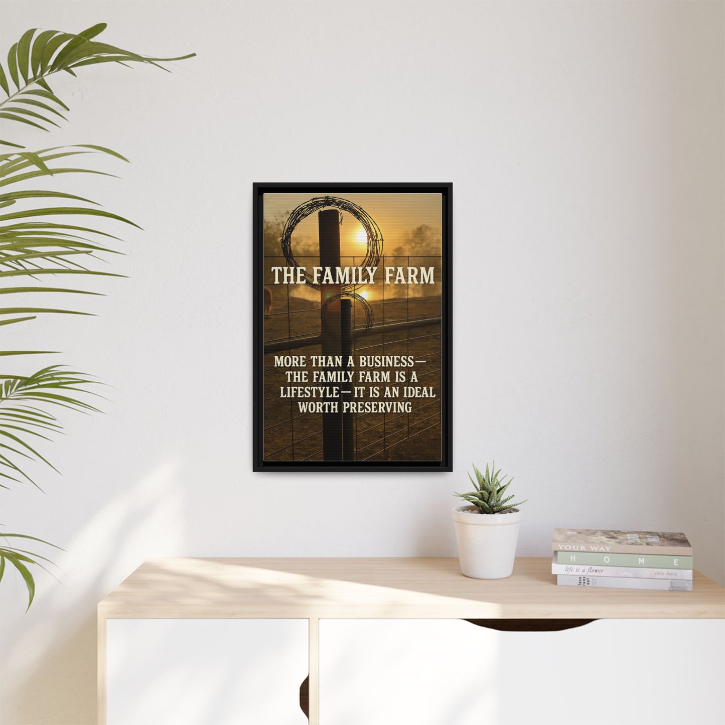 The Family Farm- Rustic Canvas Wall Art