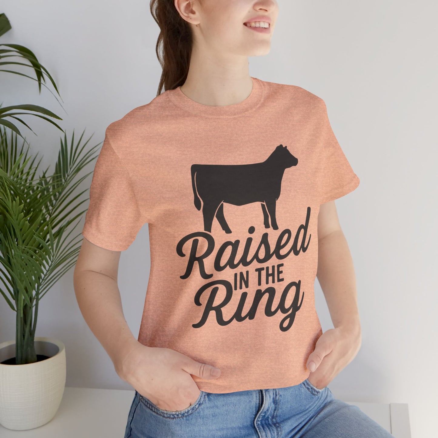 Raised in the Ring Cow Tee