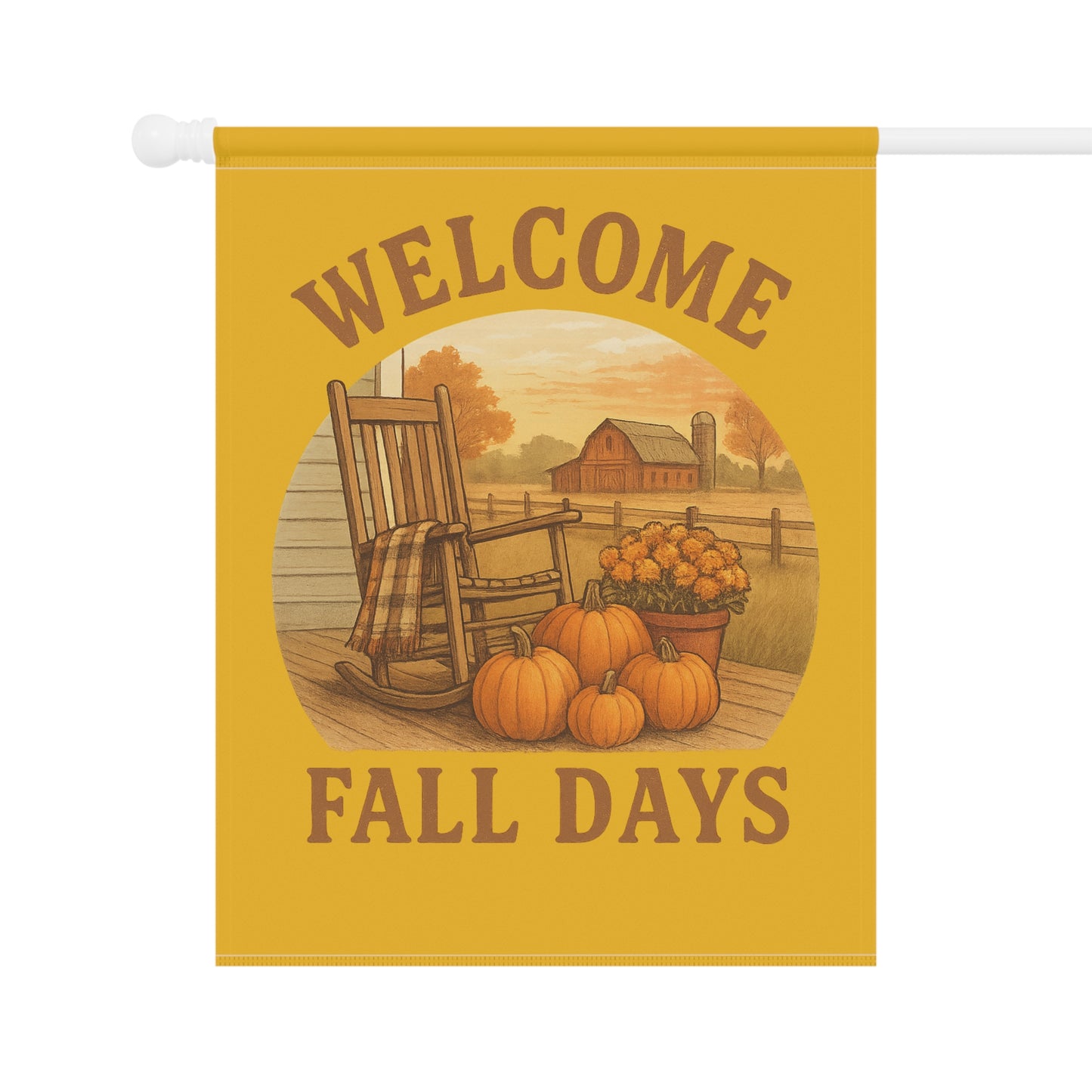 Welcome Fall Days Garden Banner