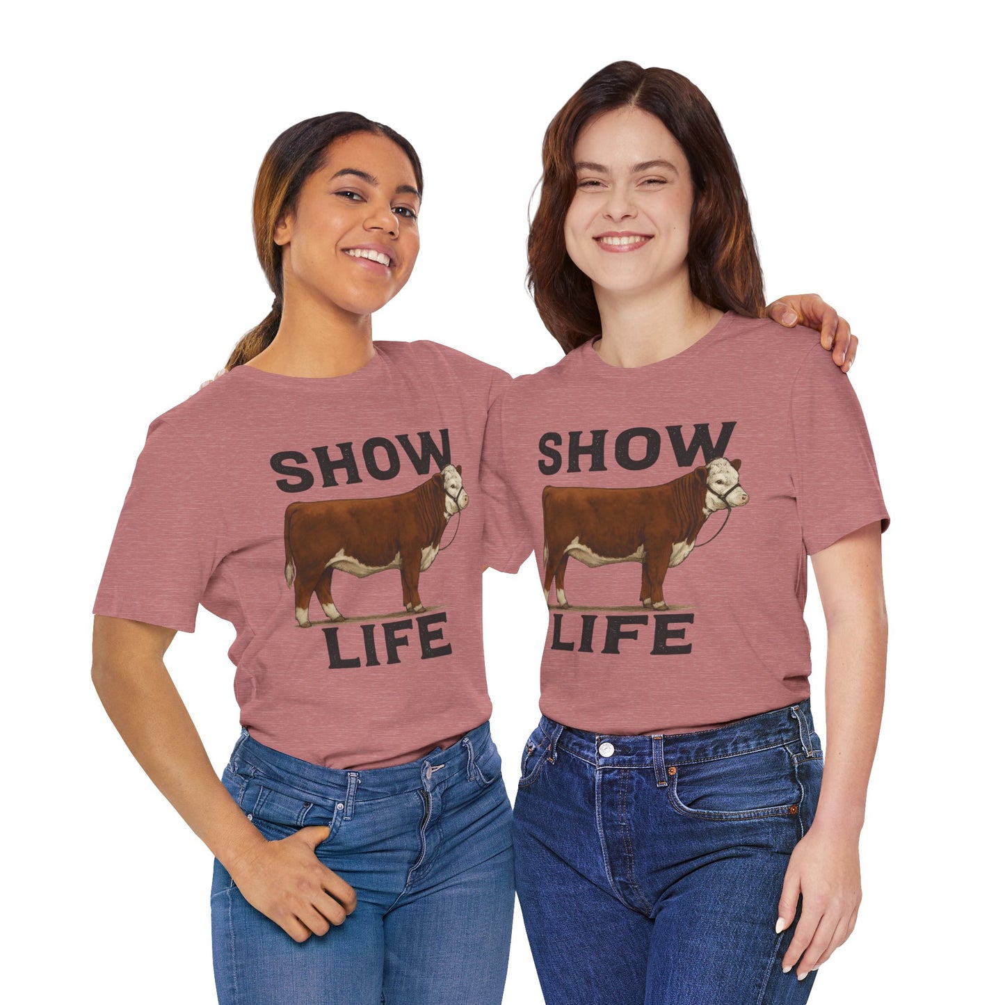 Show Life Hereford Cow Tee
