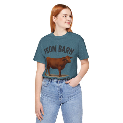 From Barn to Banner Red Angus Tee