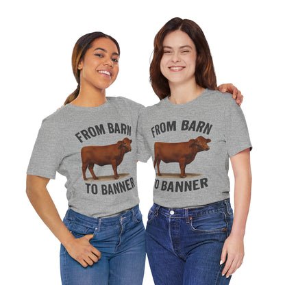 From Barn to Banner Red Angus Tee