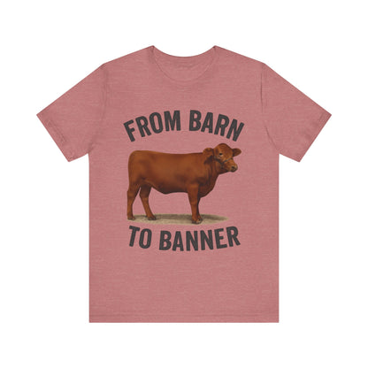 From Barn to Banner Red Angus Tee