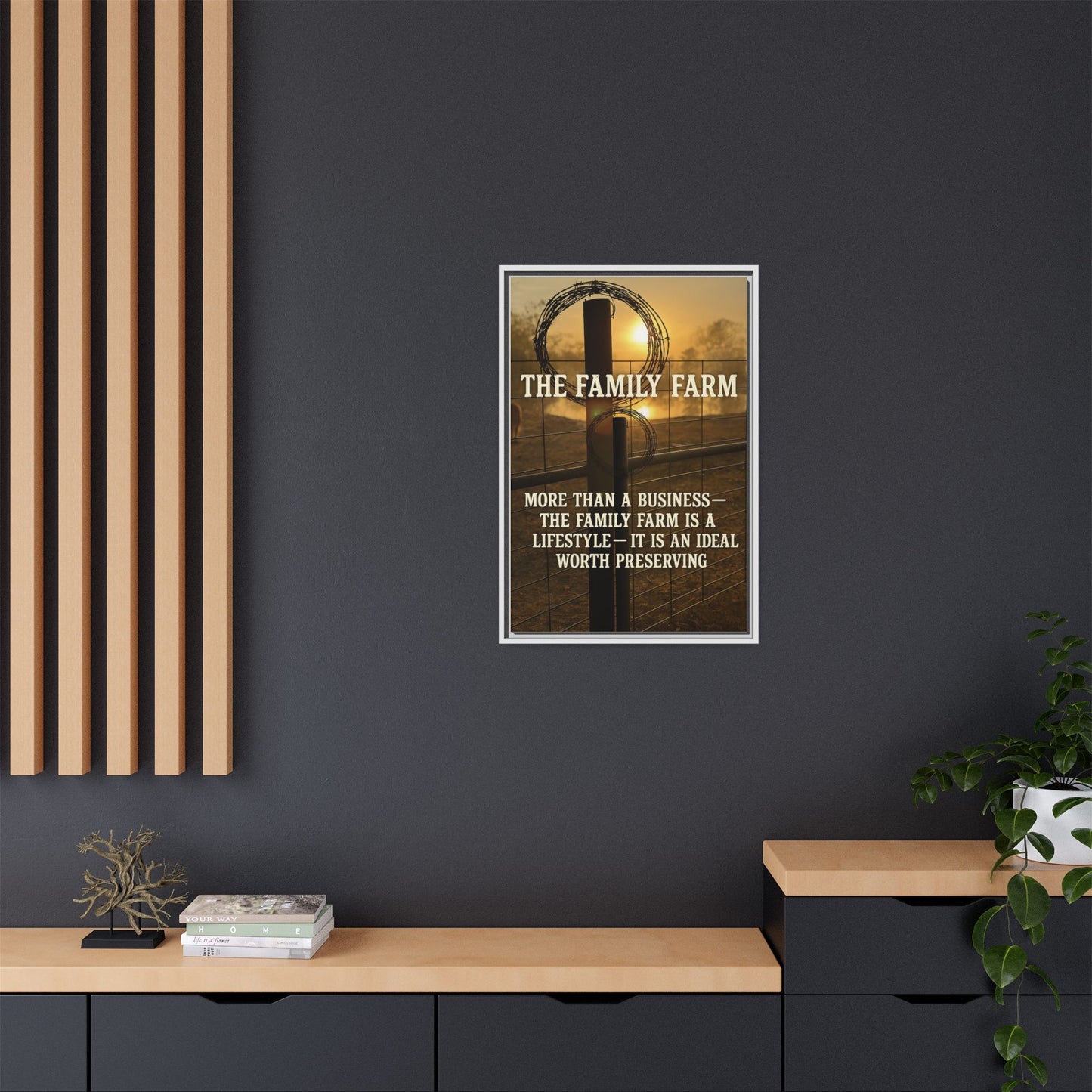 The Family Farm- Rustic Canvas Wall Art