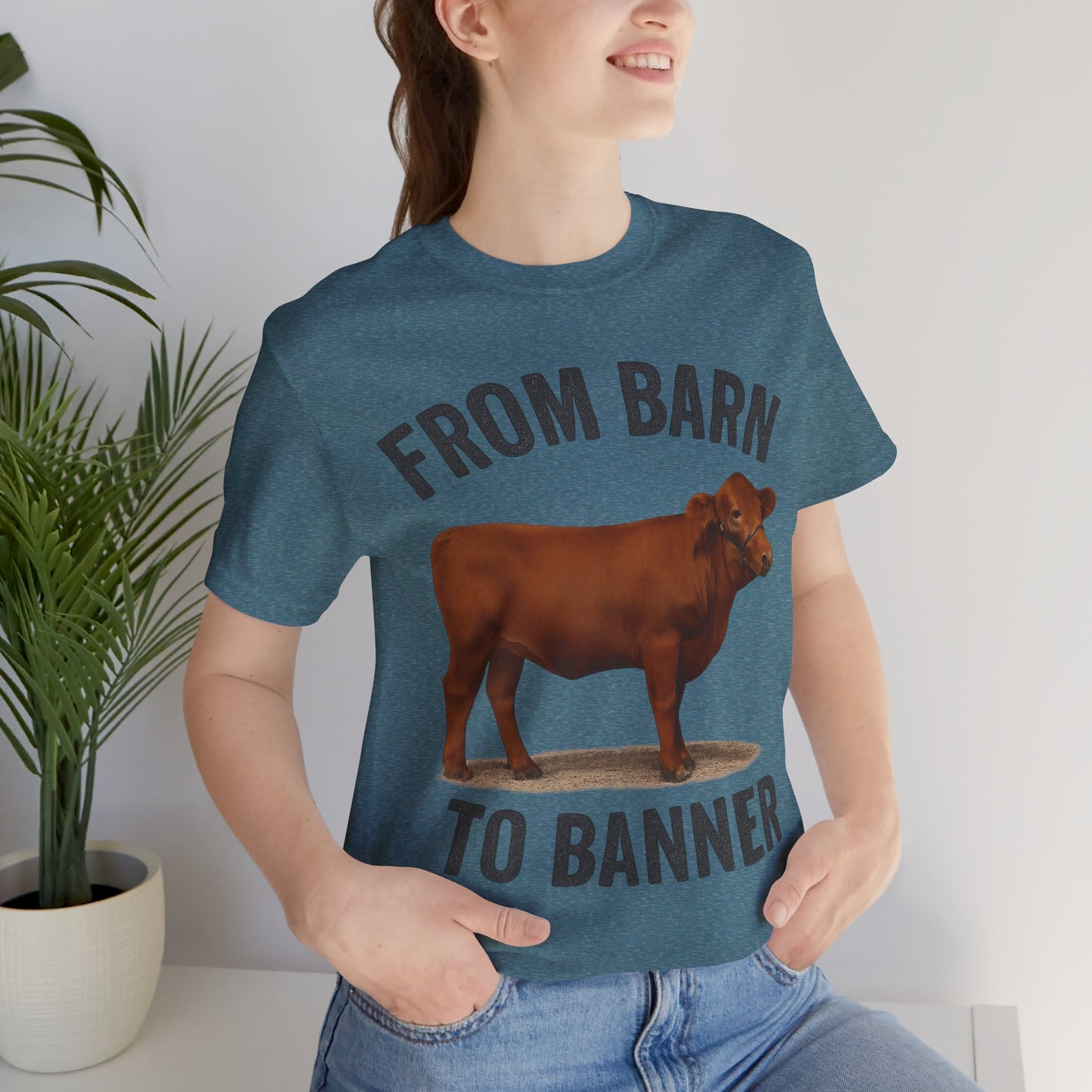 From Barn to Banner Red Angus Tee