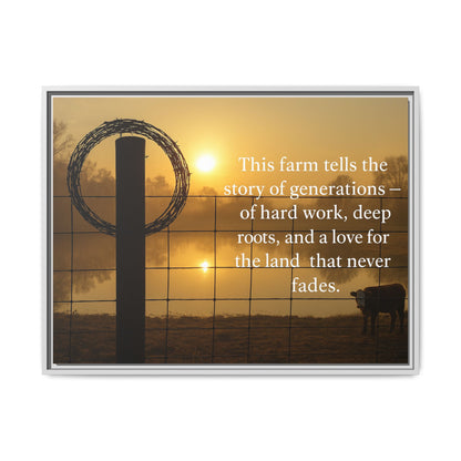 Generations of Farm Life- Rustic Canvas Wall Art