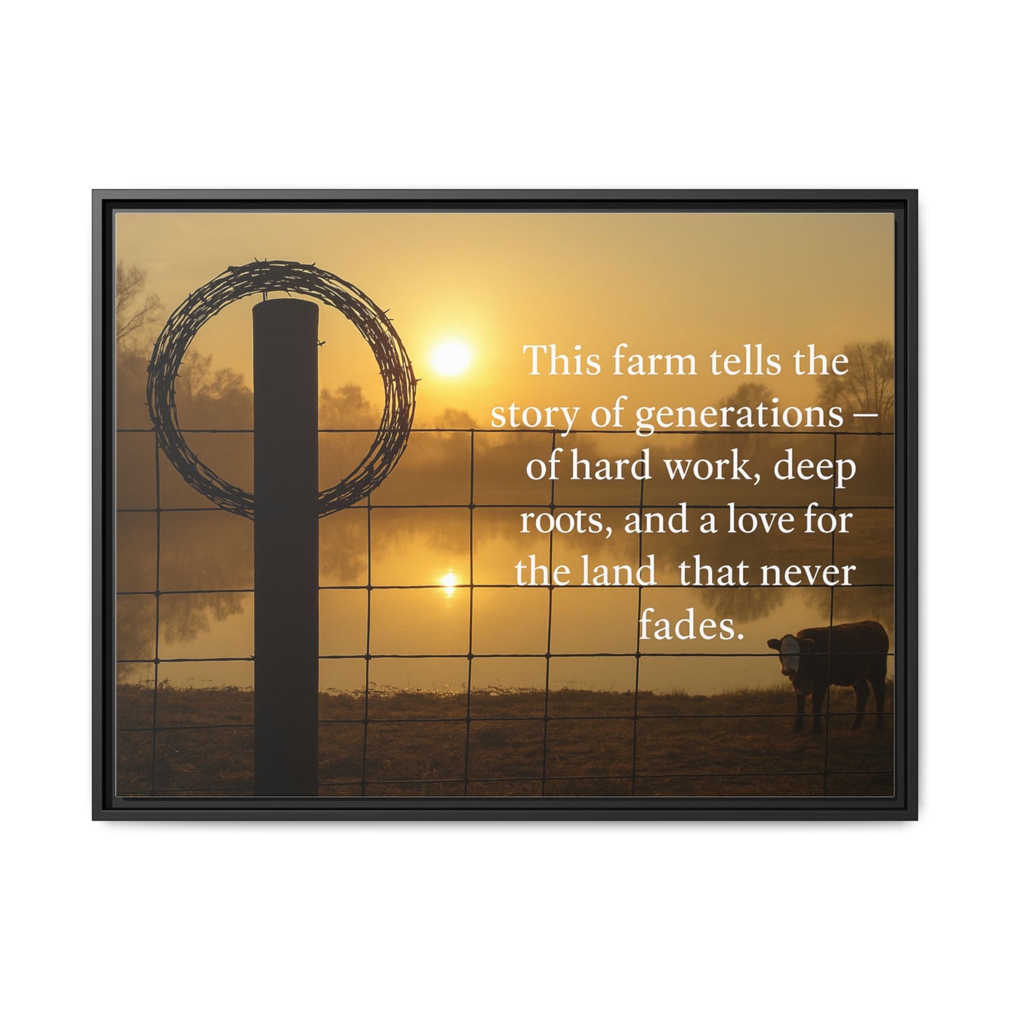 Generations of Farm Life- Rustic Canvas Wall Art