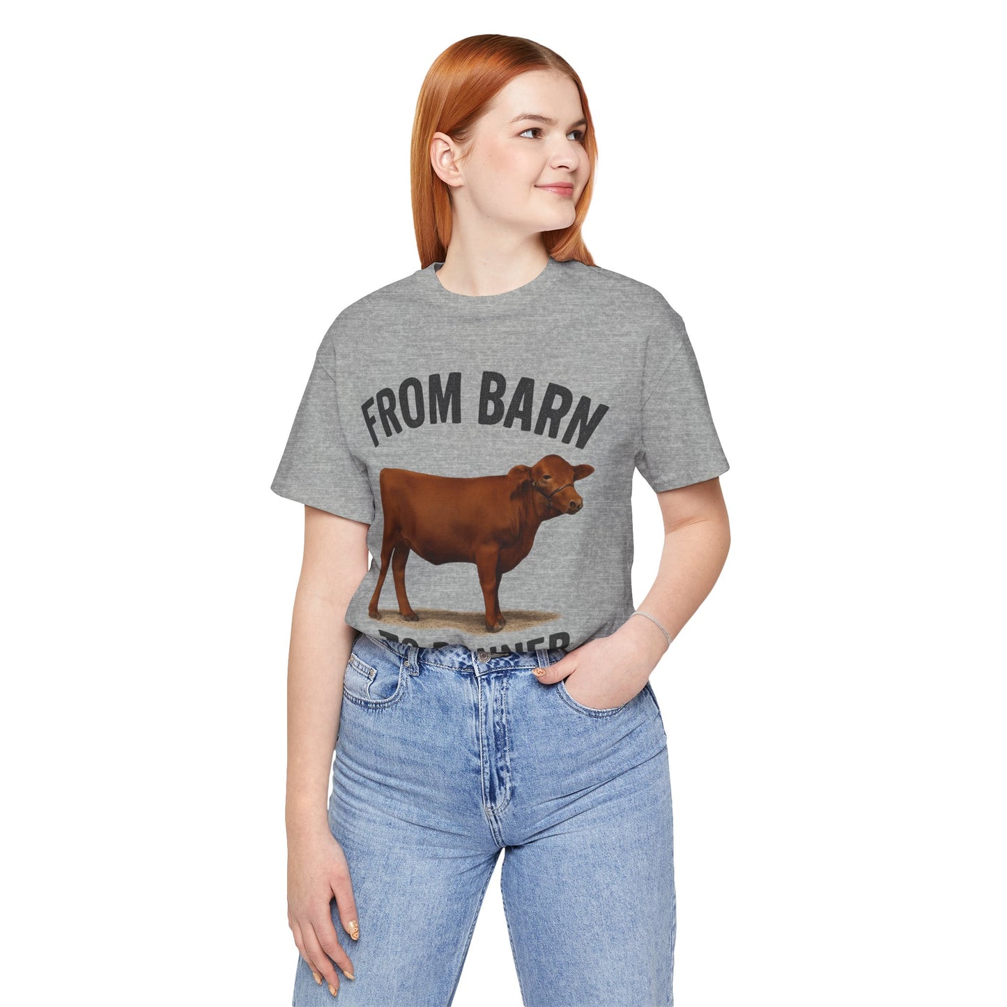 From Barn to Banner Red Angus Tee