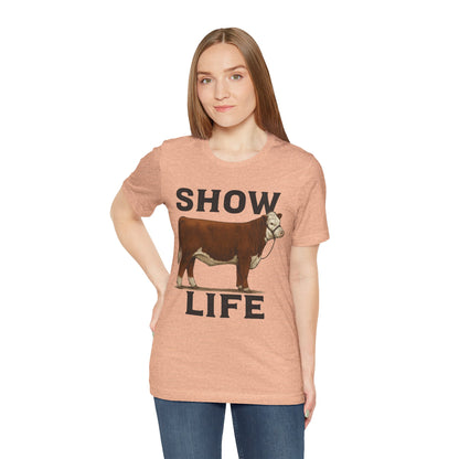 Show Life Hereford Cow Tee