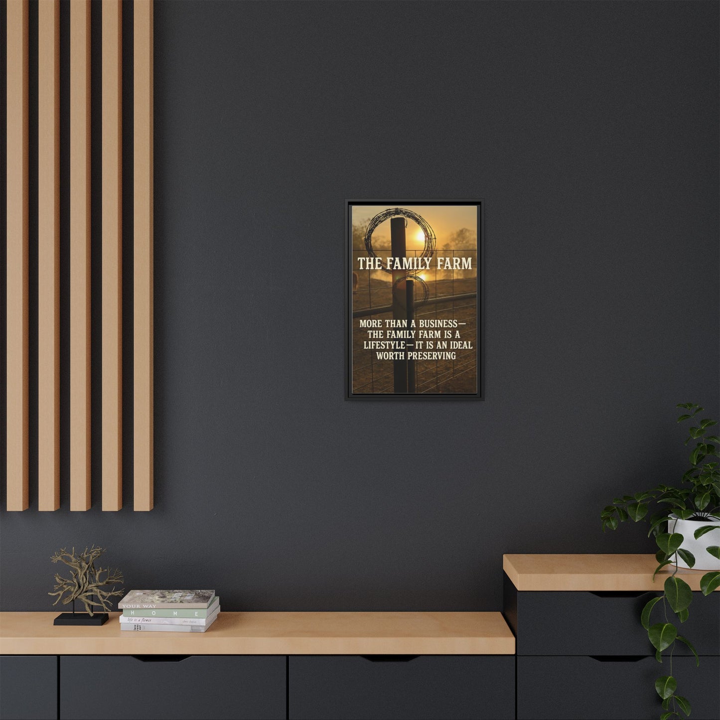 The Family Farm- Rustic Canvas Wall Art