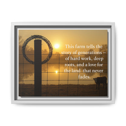Generations of Farm Life- Rustic Canvas Wall Art