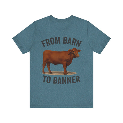 From Barn to Banner Red Angus Tee