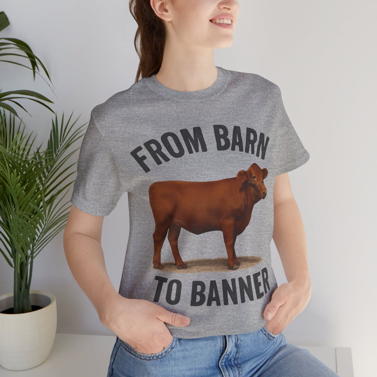 From Barn to Banner Red Angus Tee