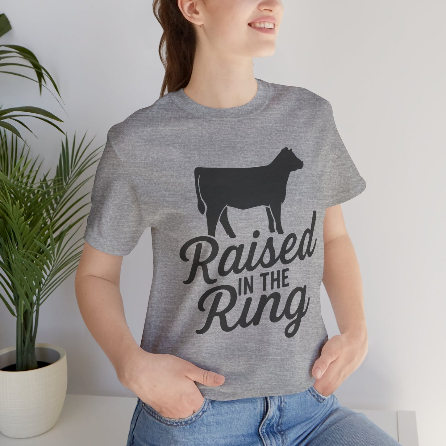 Raised in the Ring Cow Tee