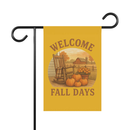 Welcome Fall Days Garden Banner