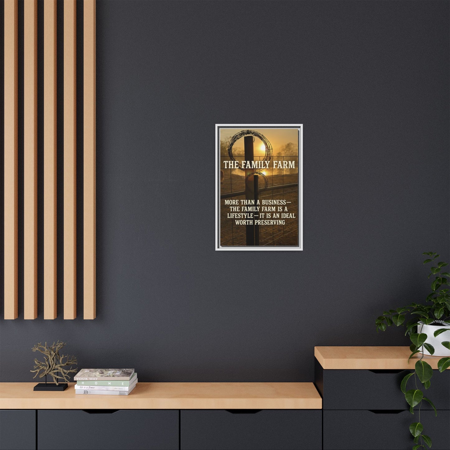 The Family Farm- Rustic Canvas Wall Art