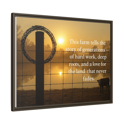Generations of Farm Life- Rustic Canvas Wall Art