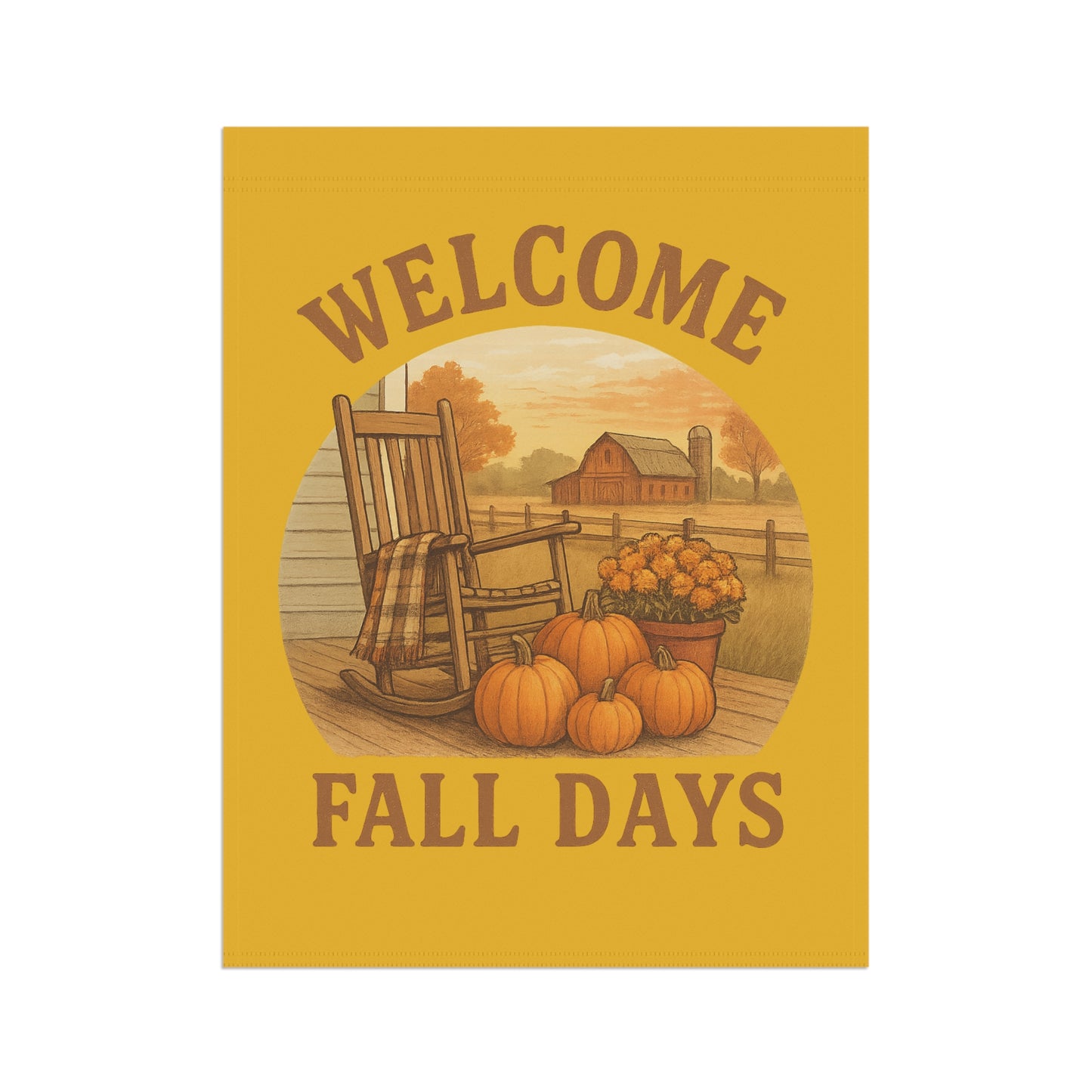 Welcome Fall Days Garden Banner