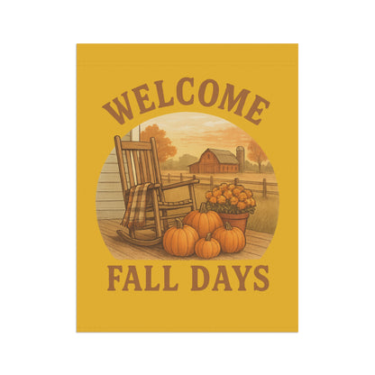 Welcome Fall Days Garden Banner