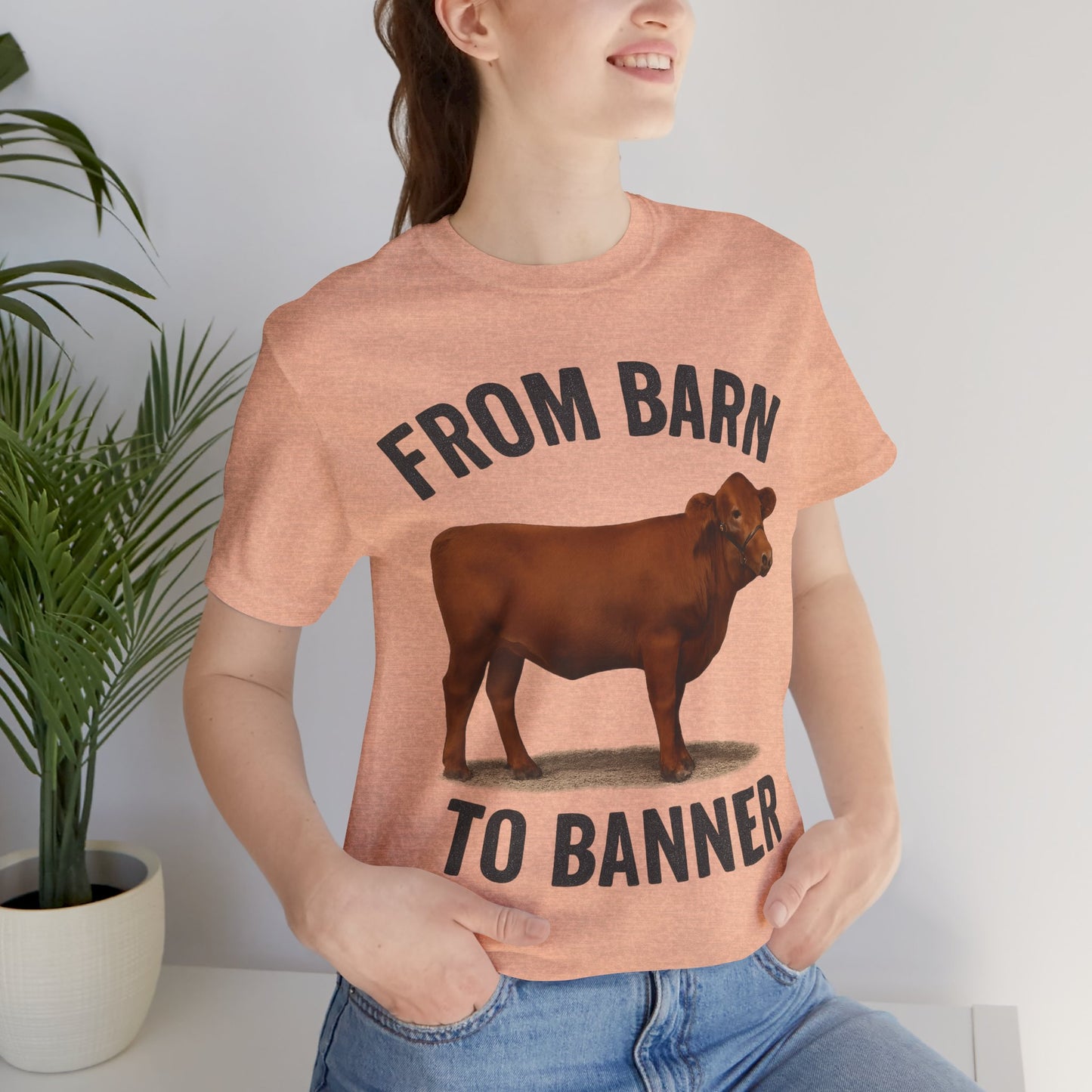 From Barn to Banner Red Angus Tee