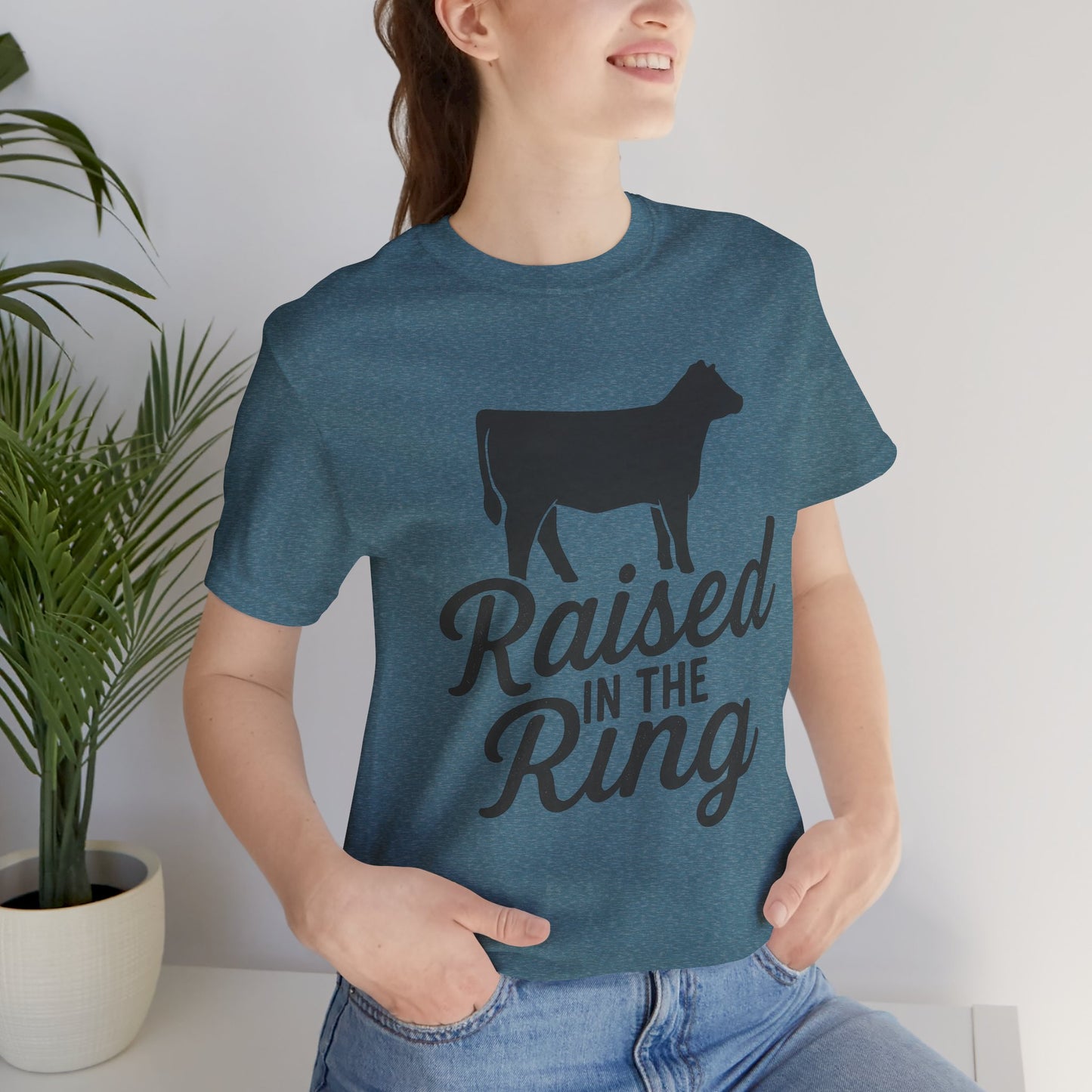 Raised in the Ring Cow Tee