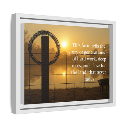 Generations of Farm Life- Rustic Canvas Wall Art