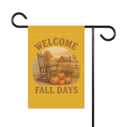 Welcome Fall Days Garden Banner