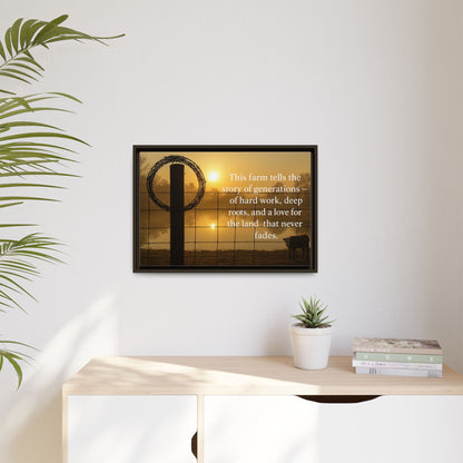 Generations of Farm Life- Rustic Canvas Wall Art