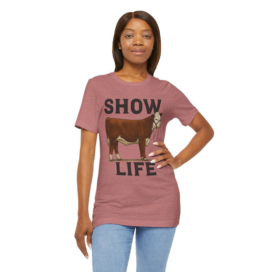 Show Life Hereford Cow Tee