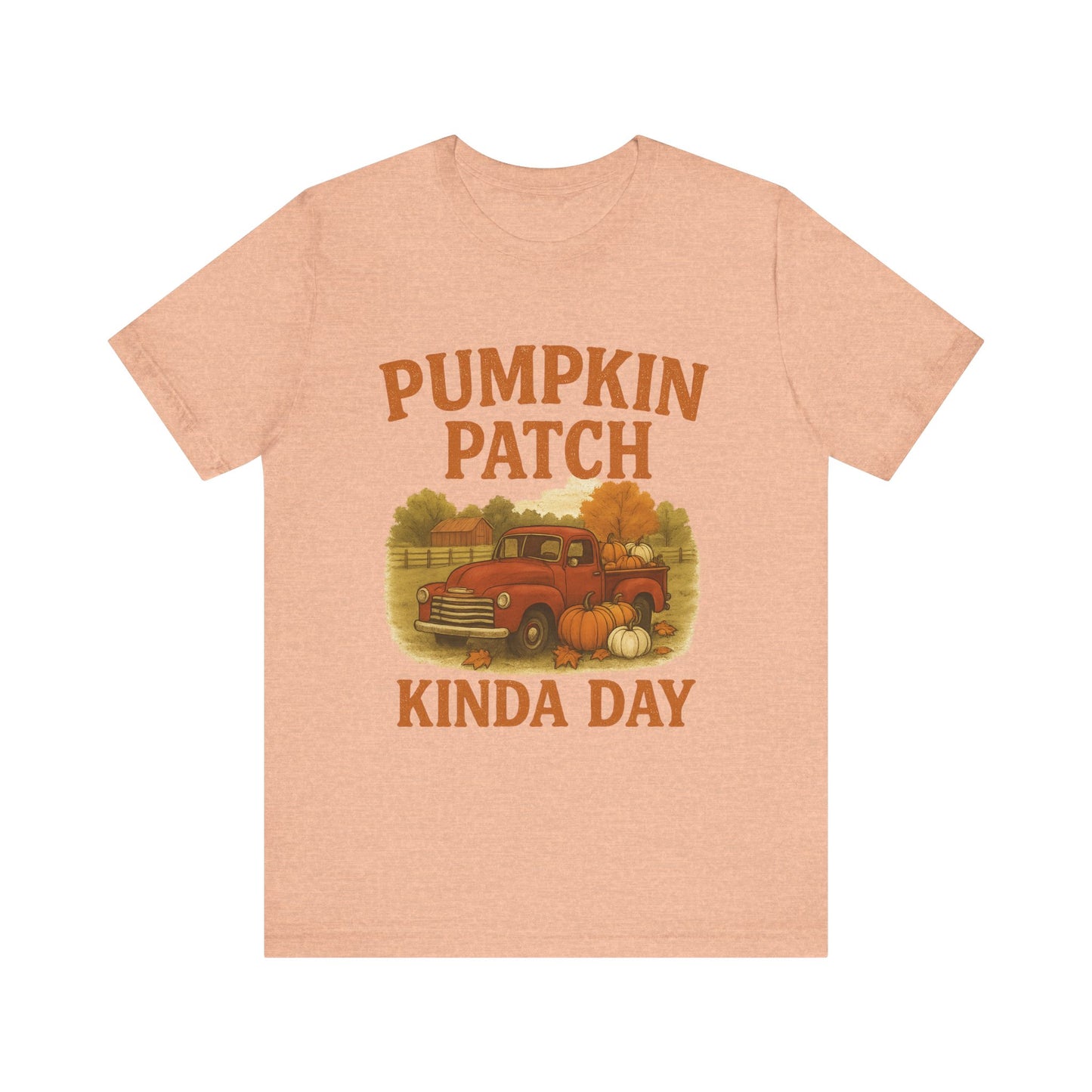 Pumpkin Patch Kinda Day Tee – Vintage Truck & Fall Pumpkins Graphic Shirt