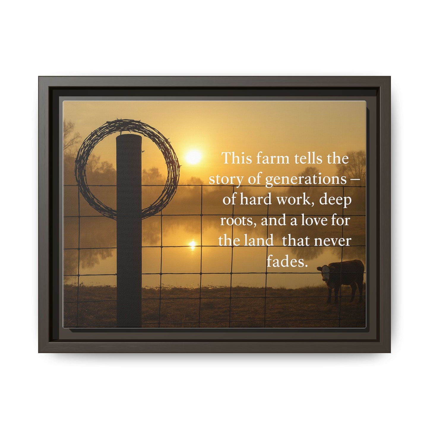 Generations of Farm Life- Rustic Canvas Wall Art