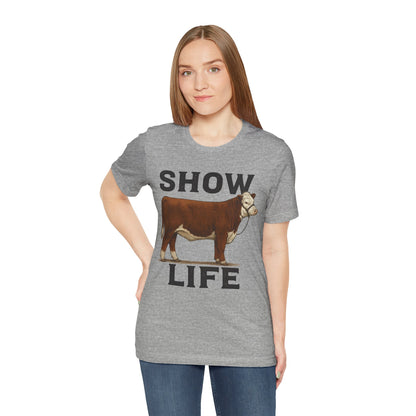 Show Life Hereford Cow Tee