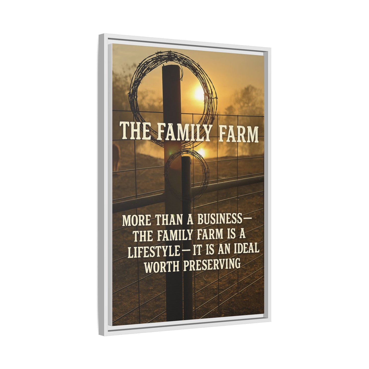 The Family Farm- Rustic Canvas Wall Art