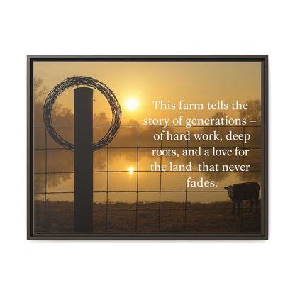 Generations of Farm Life- Rustic Canvas Wall Art