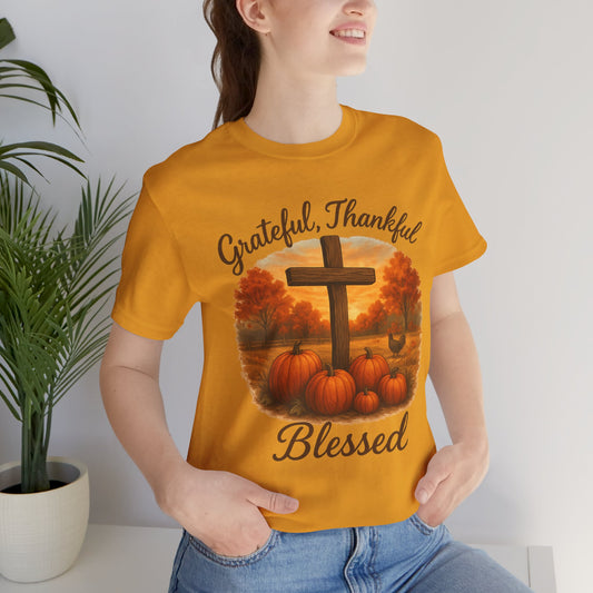 Grateful, Thankful, Blessed Fall Tee