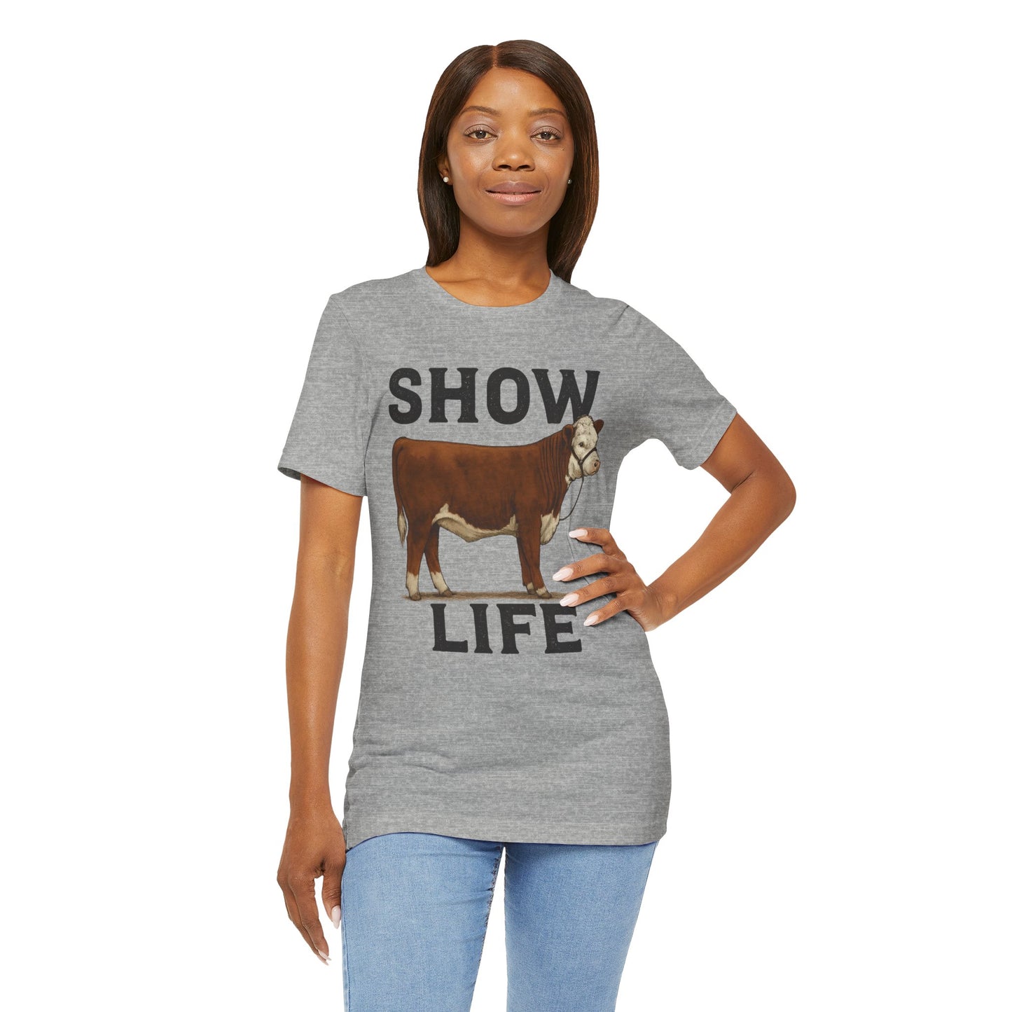 Show Life Hereford Cow Tee