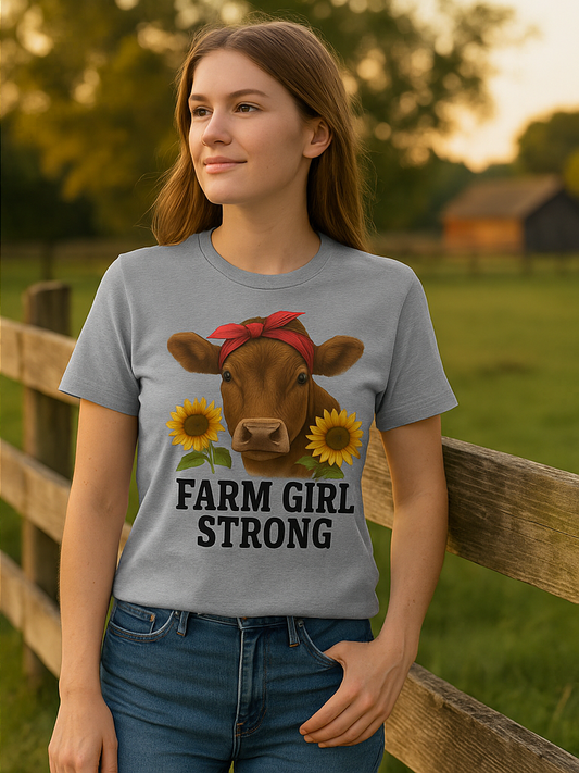 Farm Girl Strong Tee