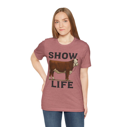 Show Life Hereford Cow Tee