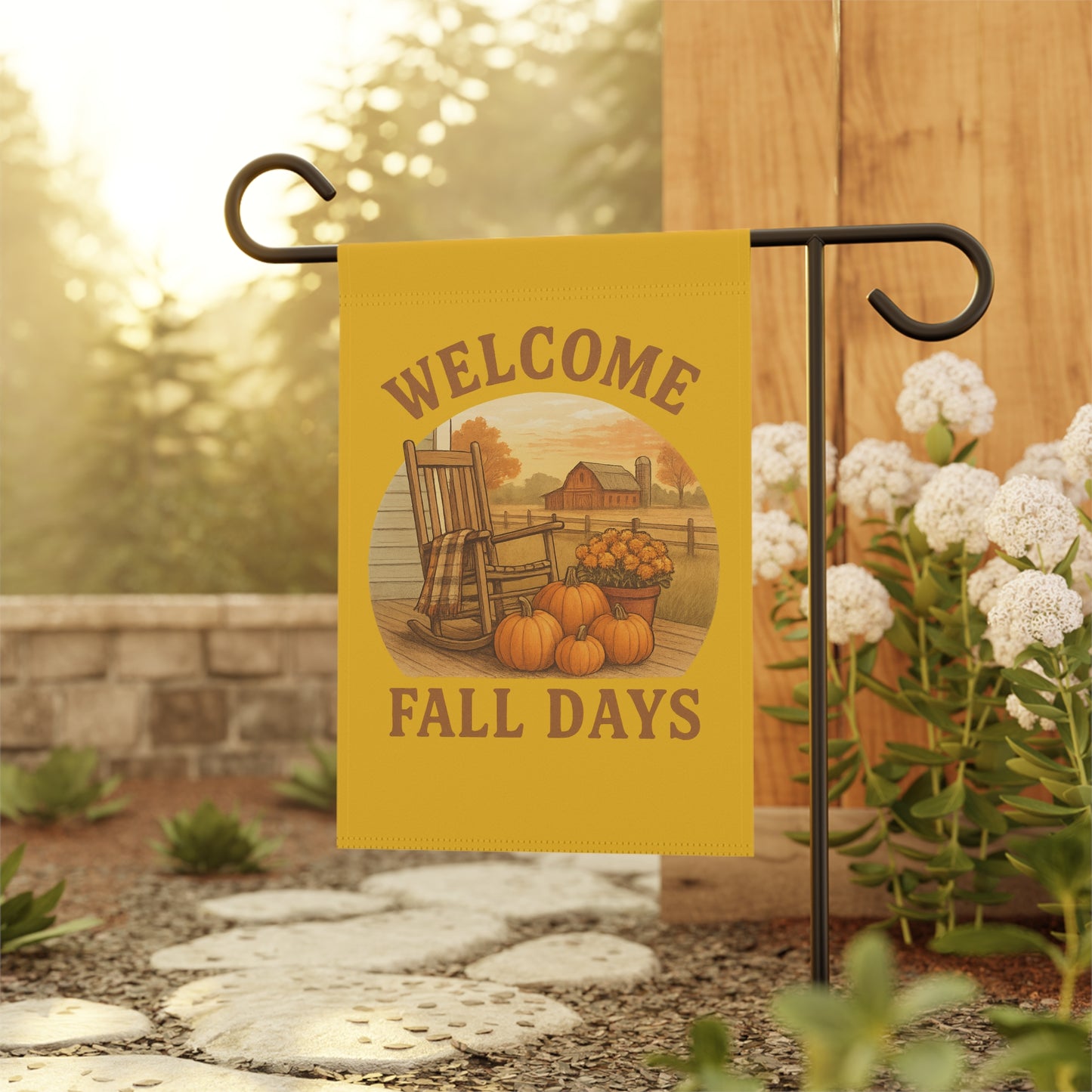 Welcome Fall Days Garden Banner