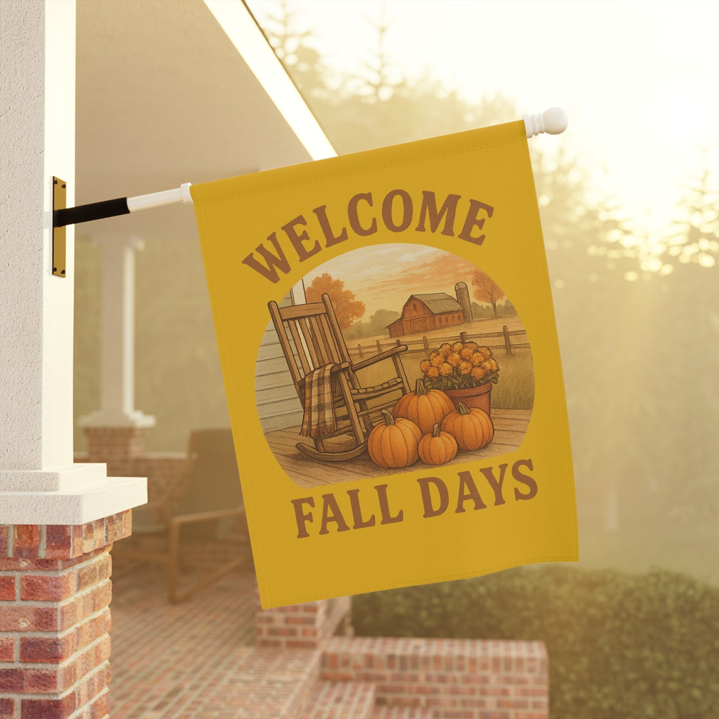 Welcome Fall Days Garden Banner