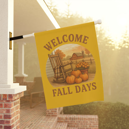 Welcome Fall Days Garden Banner