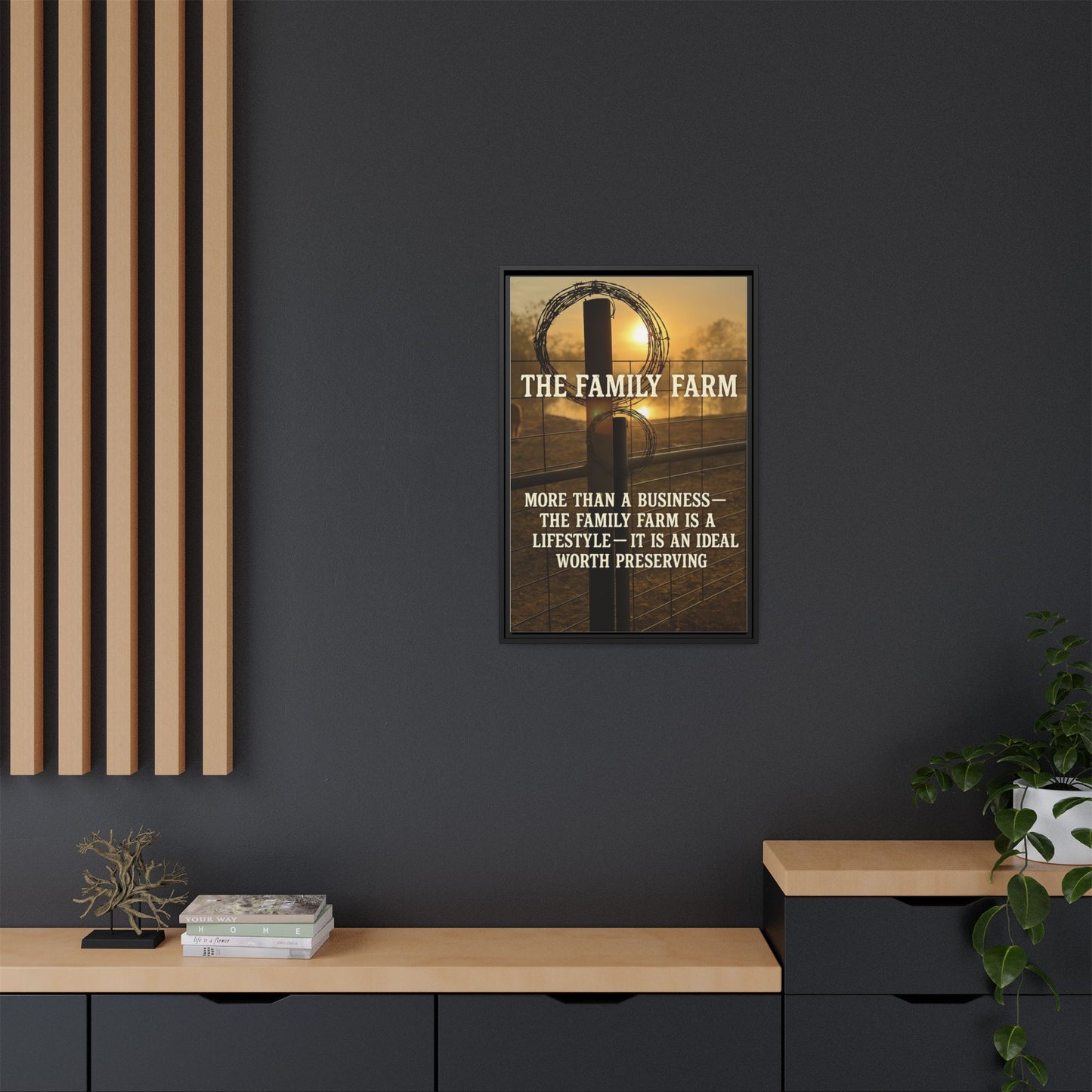 The Family Farm- Rustic Canvas Wall Art