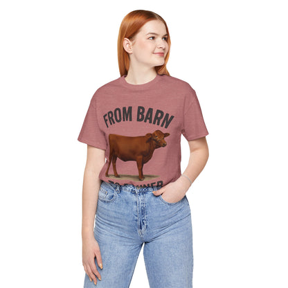 From Barn to Banner Red Angus Tee